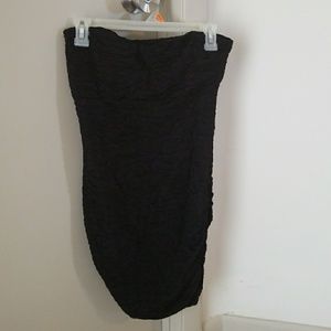 Body Central Black Ruffled Dress